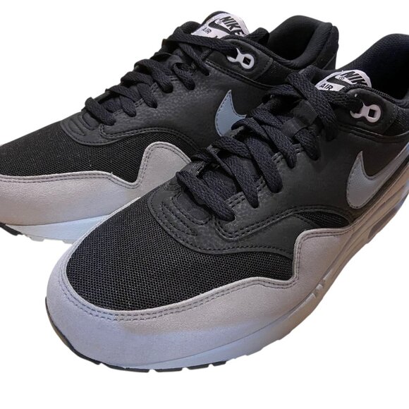 Nike Air Max 1 Essential Black/Dove Grey Womens Size 12/Mens 10.5 599820 012 NEW - Picture 4 of 8
